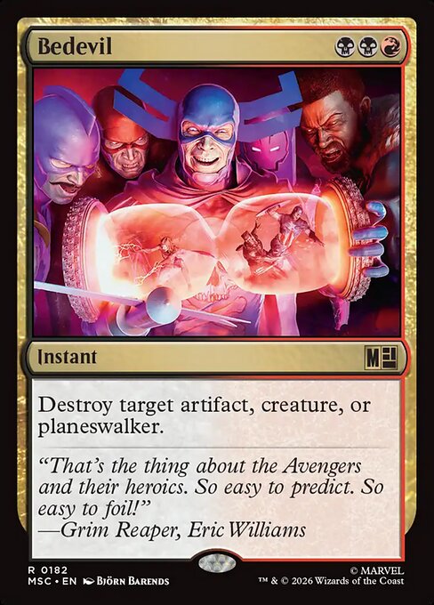 Bedevil - Marvel Super Heroes Commander MTG spoiler