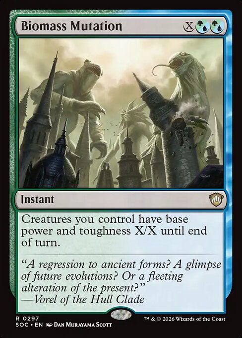 Biomass Mutation - Secrets of Strixhaven Commander MTG spoiler