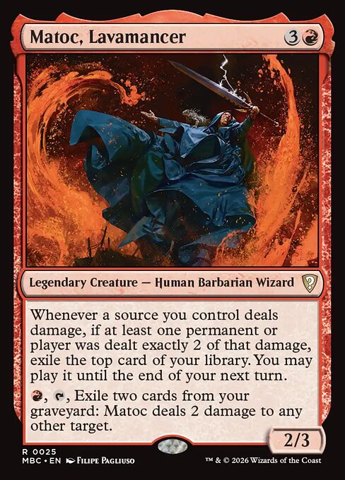 Matoc, Lavamancer - Mystery Booster: Commander Edition MTG spoiler
