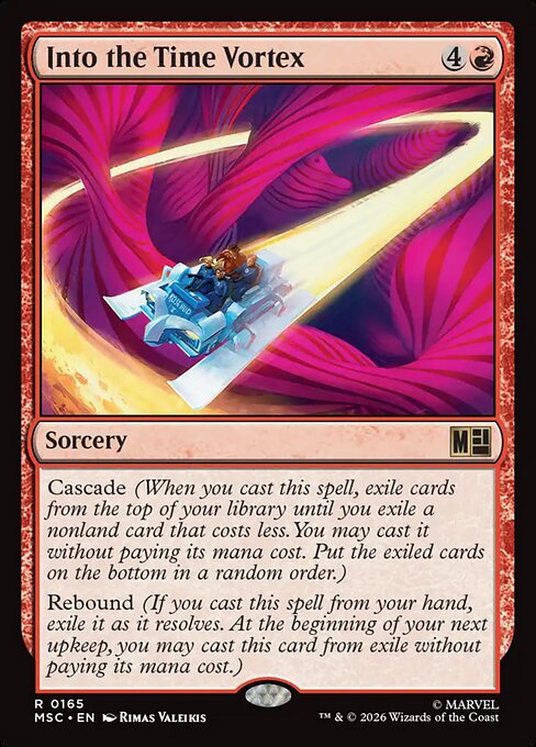 Into the Time Vortex - Marvel Super Heroes Commander MTG spoiler