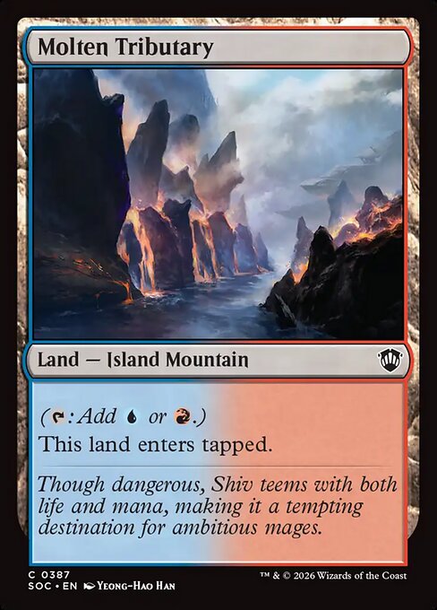 Molten Tributary - Secrets of Strixhaven Commander MTG spoiler