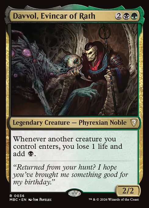 Davvol, Evincar of Rath - Mystery Booster: Commander Edition MTG spoiler