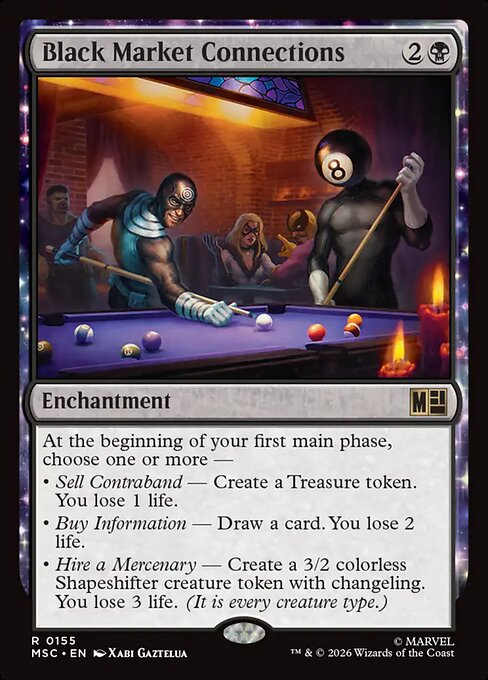 Black Market Connections - Marvel Super Heroes Commander MTG spoiler