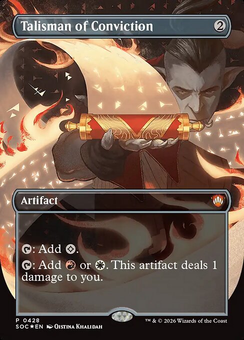 Talisman of Conviction - Secrets of Strixhaven Commander MTG spoiler