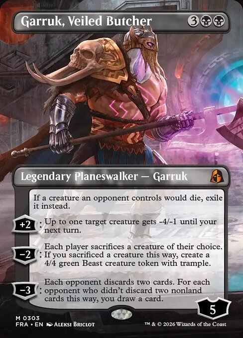 Garruk, Veiled Butcher - Reality Fracture Commander MTG spoiler