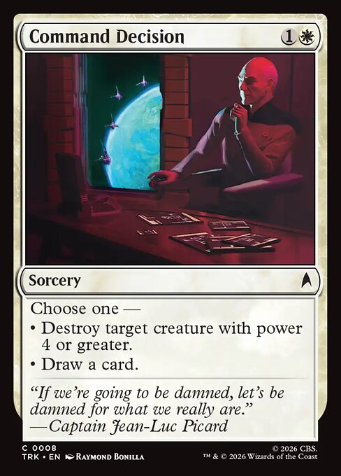 Command Decision - Star Trek MTG spoiler