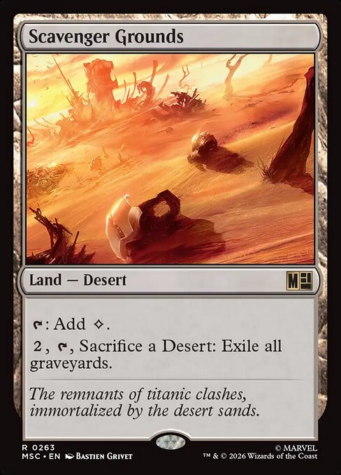 Scavenger Grounds - Marvel Super Heroes Commander MTG spoiler