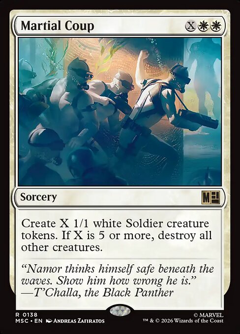 Martial Coup - Marvel Super Heroes Commander MTG spoiler