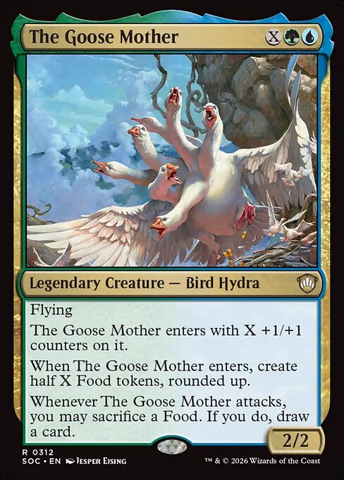 The Goose Mother - Secrets of Strixhaven Commander MTG spoiler