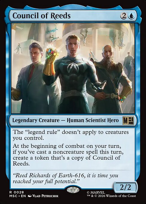 Council of Reeds - Marvel Super Heroes Commander MTG spoiler