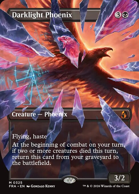 Darklight Phoenix - Reality Fracture MTG spoiler
