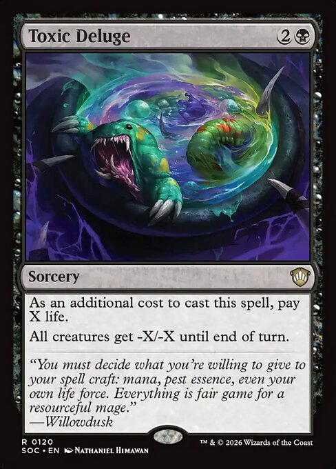 Toxic Deluge - Secrets of Strixhaven Commander MTG spoiler