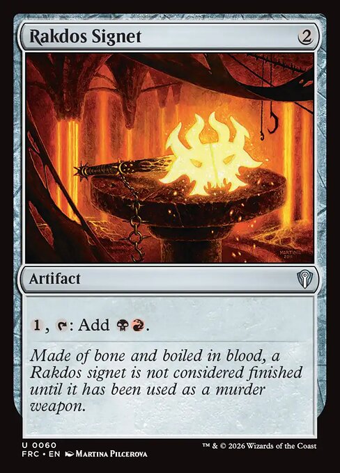 Rakdos Signet - Reality Fracture Commander MTG spoiler