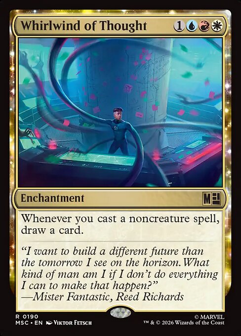 Whirlwind of Thought - Marvel Super Heroes Commander MTG spoiler