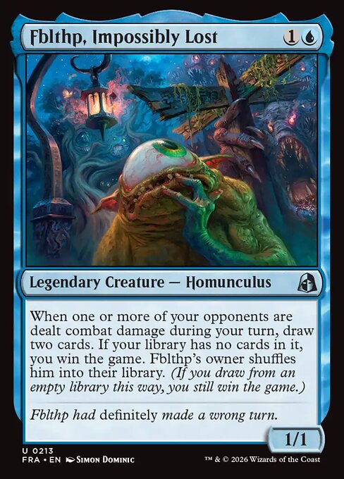 Fblthp, Impossibly Lost - Reality Fracture MTG spoiler