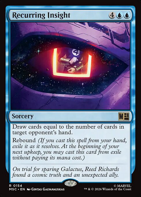 Recurring Insight - Marvel Super Heroes Commander MTG spoiler