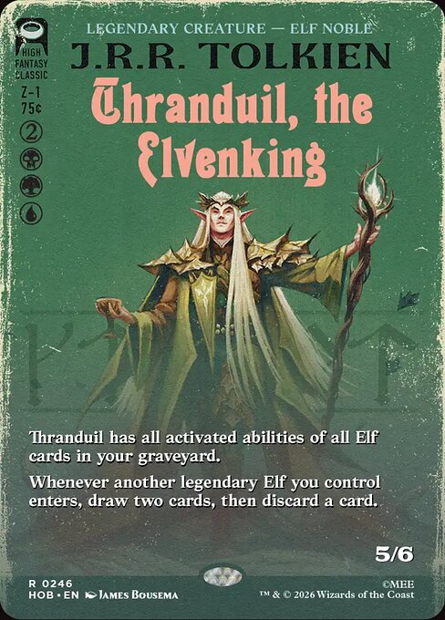 Thranduil, the Elvenking - The Hobbit MTG spoiler