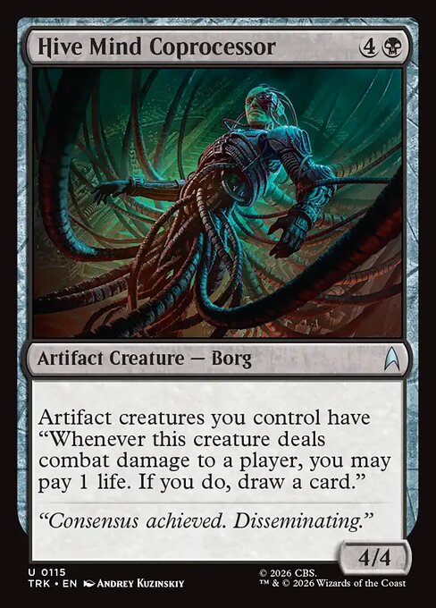 Hive Mind Coprocessor - Star Trek MTG spoiler