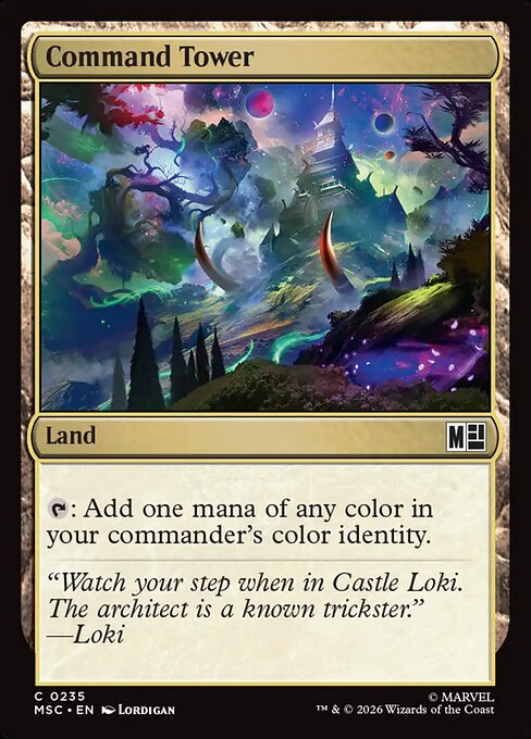 Command Tower - Marvel Super Heroes Commander MTG spoiler