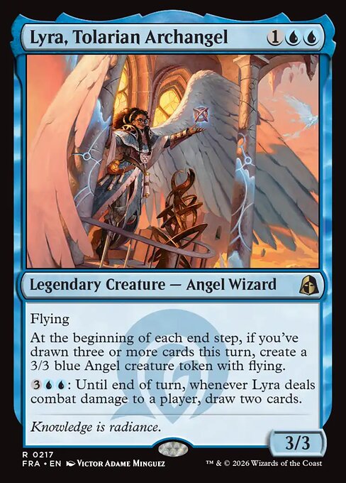 Lyra, Tolarian Archangel - Reality Fracture MTG spoiler