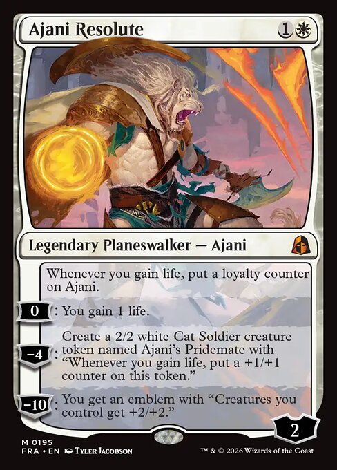 Ajani Resolute - Reality Fracture MTG spoiler