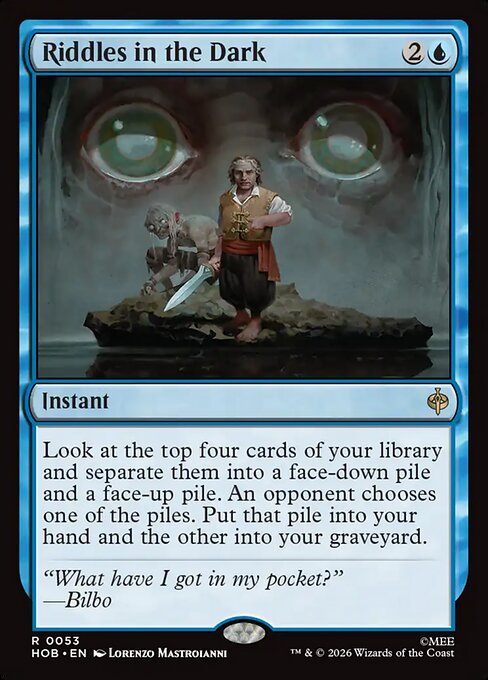 Riddles in the Dark - The Hobbit MTG spoiler