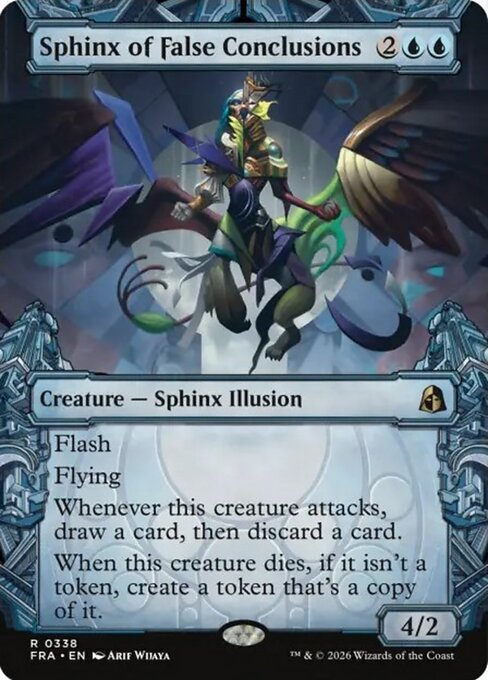 Sphinx of False Conclusions - Reality Fracture MTG spoiler