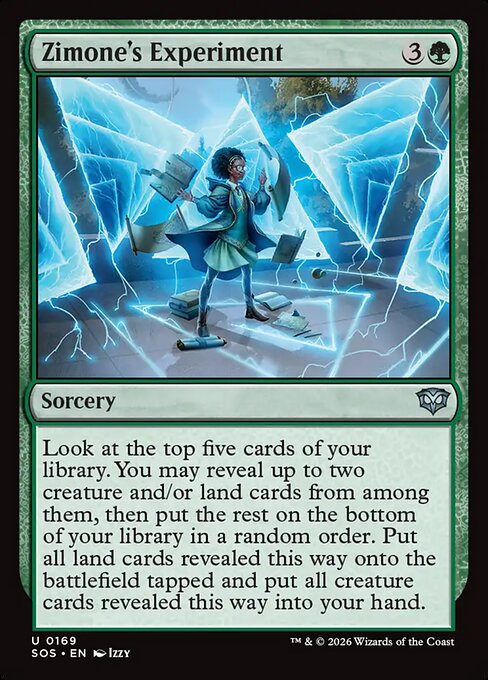 Zimone's Experiment - Secrets of Strixhaven MTG spoiler