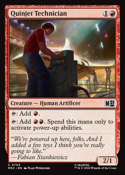 Quinjet Technician - Marvel Super Heroes Commander MTG spoiler
