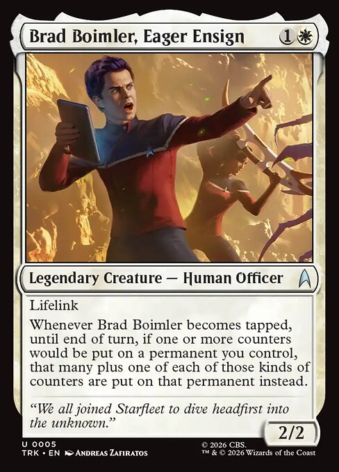 Brad Boimler, Eager Ensign - Star Trek MTG spoiler