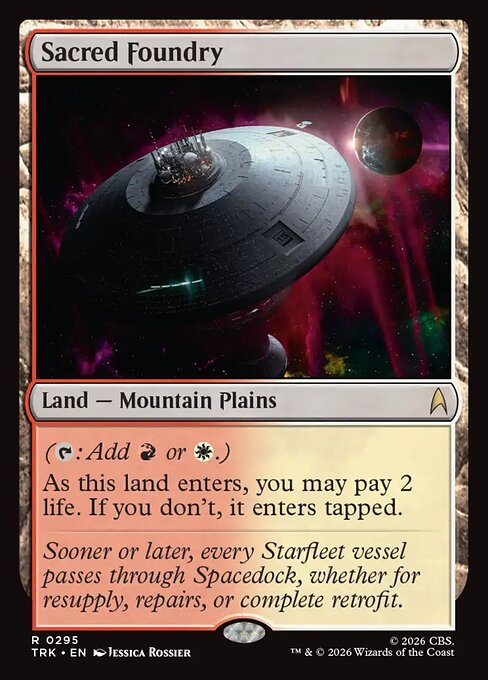 Sacred Foundry - Star Trek MTG spoiler