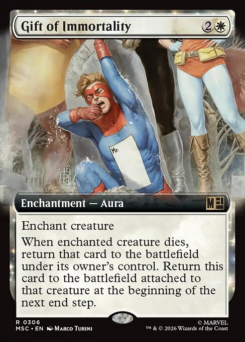 Gift of Immortality - Marvel Super Heroes Commander MTG spoiler