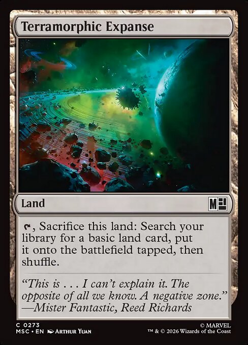 Terramorphic Expanse - Marvel Super Heroes Commander MTG spoiler