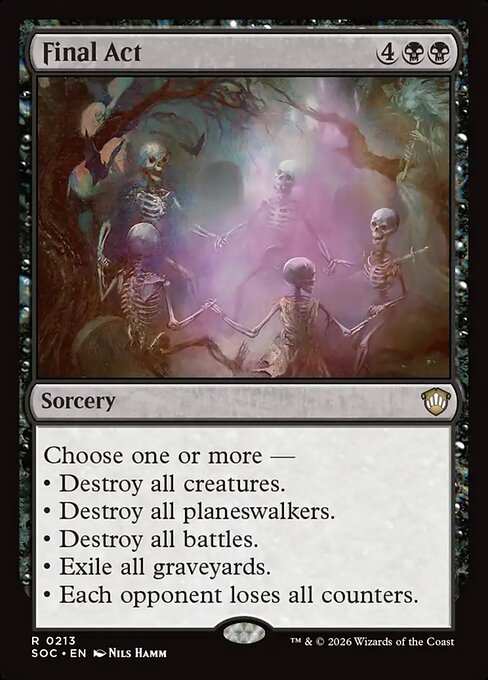 Final Act - Secrets of Strixhaven Commander MTG spoiler