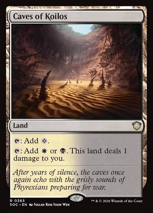 Caves of Koilos - Secrets of Strixhaven Commander MTG spoiler