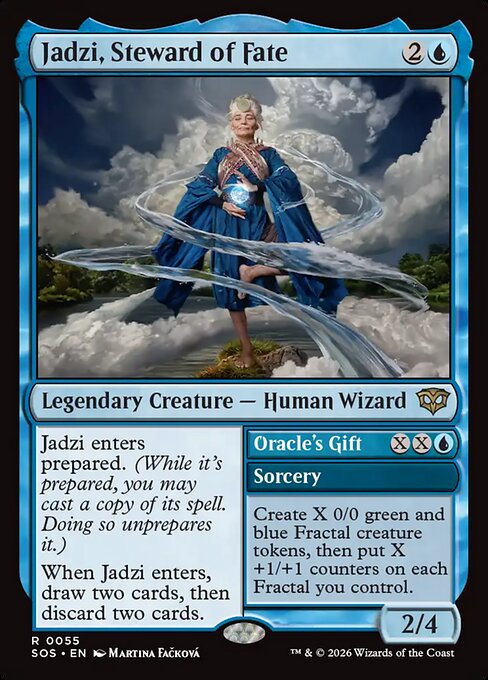 Jadzi, Steward of Fate // Oracle's Gift - Secrets of Strixhaven MTG spoiler