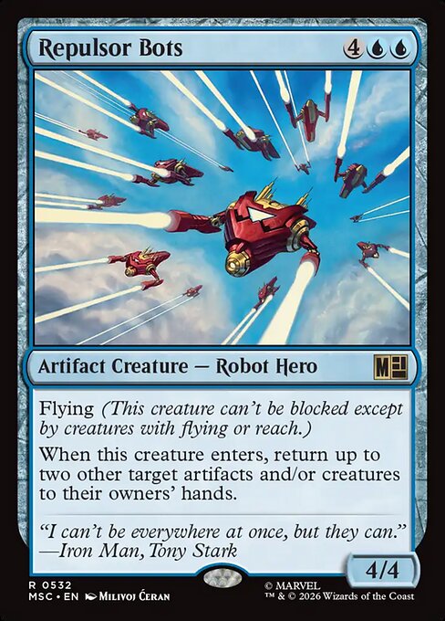 Repulsor Bots - Marvel Super Heroes Commander MTG spoiler