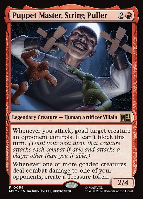 Puppet Master, String Puller - Marvel Super Heroes Commander MTG spoiler