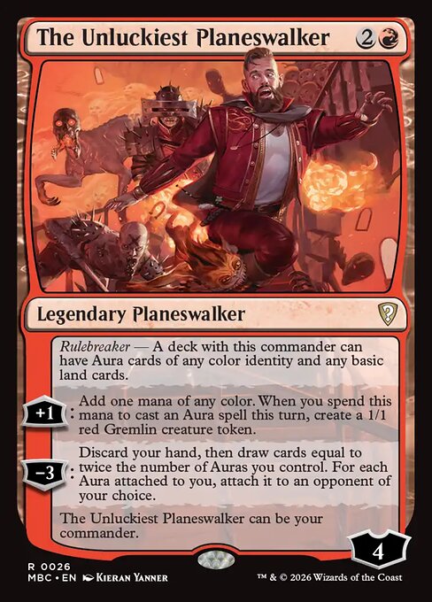 The Unluckiest Planeswalker - Mystery Booster: Commander Edition MTG spoiler