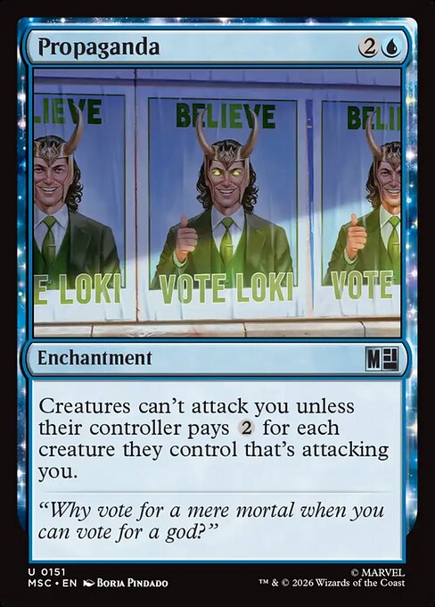 Propaganda - Marvel Super Heroes Commander MTG spoiler