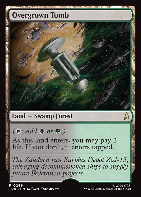 Overgrown Tomb - Star Trek MTG spoiler