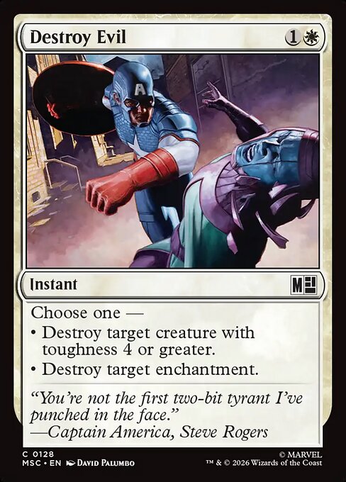 Destroy Evil - Marvel Super Heroes Commander MTG spoiler