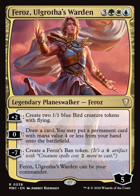 Feroz, Ulgrotha's Warden - Mystery Booster: Commander Edition MTG spoiler