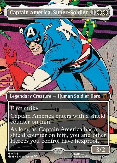 Captain America, Super-Soldier - Marvel Super Heroes MTG spoiler