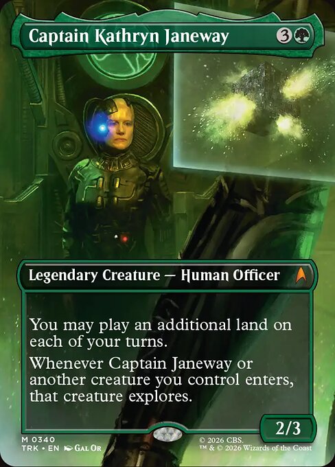 Captain Kathryn Janeway - Star Trek MTG spoiler
