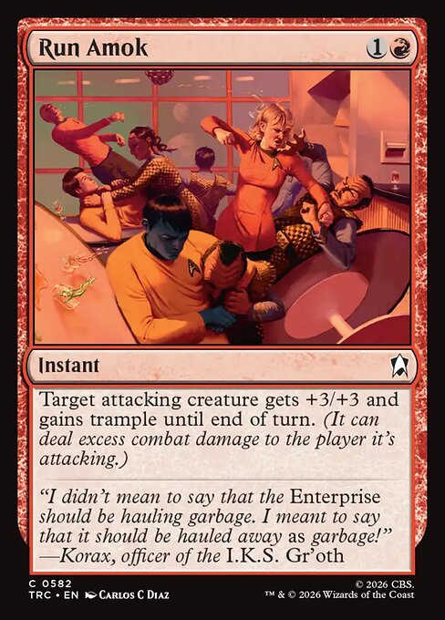 Run Amok - Star Trek Commander MTG spoiler
