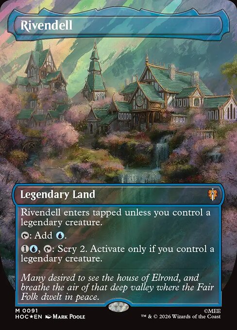 Rivendell - The Hobbit Commander MTG spoiler
