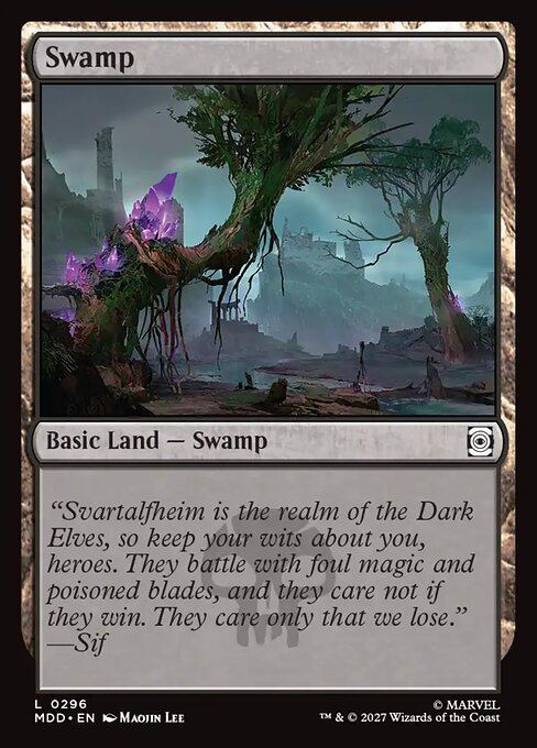 Swamp - Marvel: Darkhold Destiny MTG spoiler
