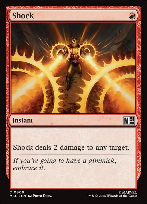 Shock - Marvel Super Heroes Commander MTG spoiler