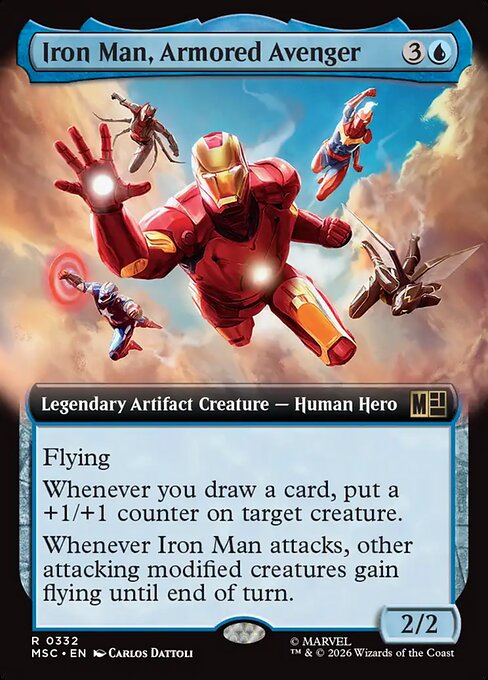 Iron Man, Armored Avenger - Marvel Super Heroes Commander MTG spoiler